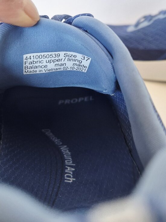 NWoB Dansko Sky Blue Mesh Sneakers Comfort Arch Support Lightweight - Picture 12 of 12